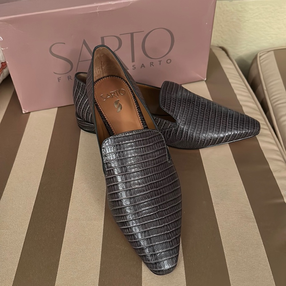 Silver franco sarto shoes